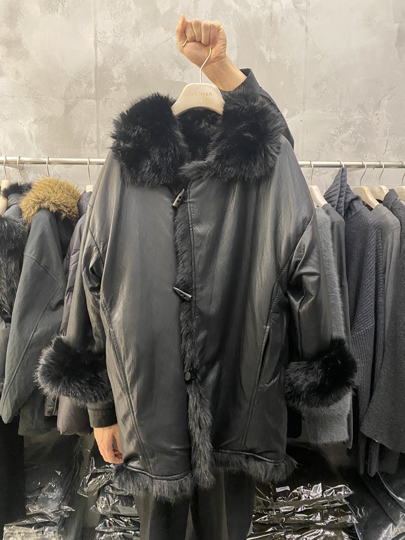 THE VETIVER-A韓國代購㊣女士新品推薦職業休閑25秋冬短款大衣VETIVER短款大衣圖色1