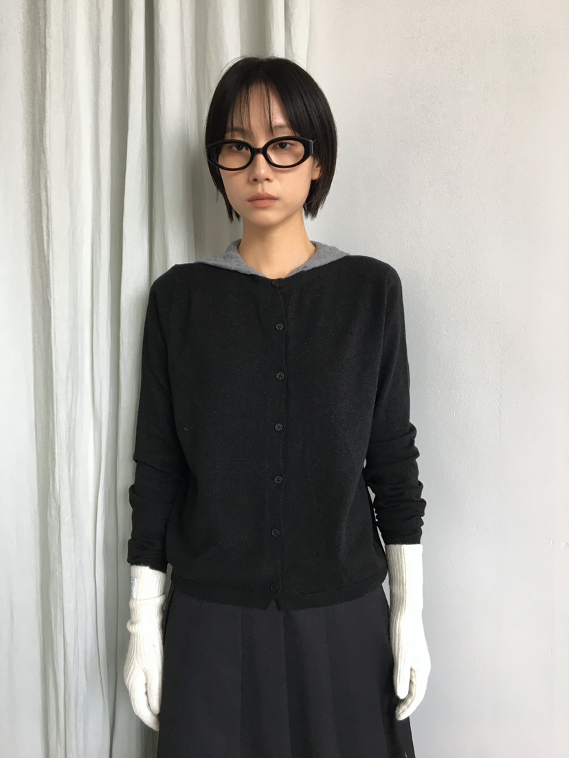 CCW東大門㊣實拍女士新品休閑25秋冬人氣熱賣針織衫連帽針織衫CCW--NYUNYU針織衫