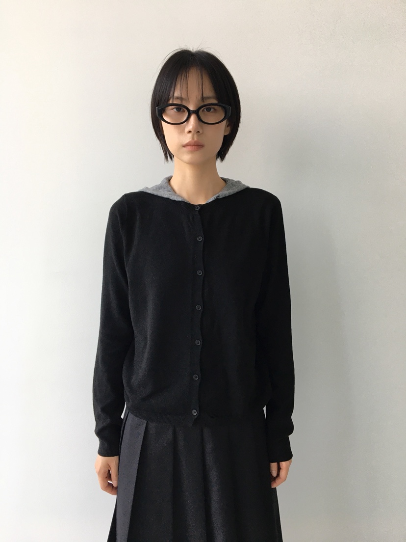 CCW東大門㊣實拍女士新品休閑25秋冬人氣熱賣針織衫連帽針織衫CCW--NYUNYU針織衫