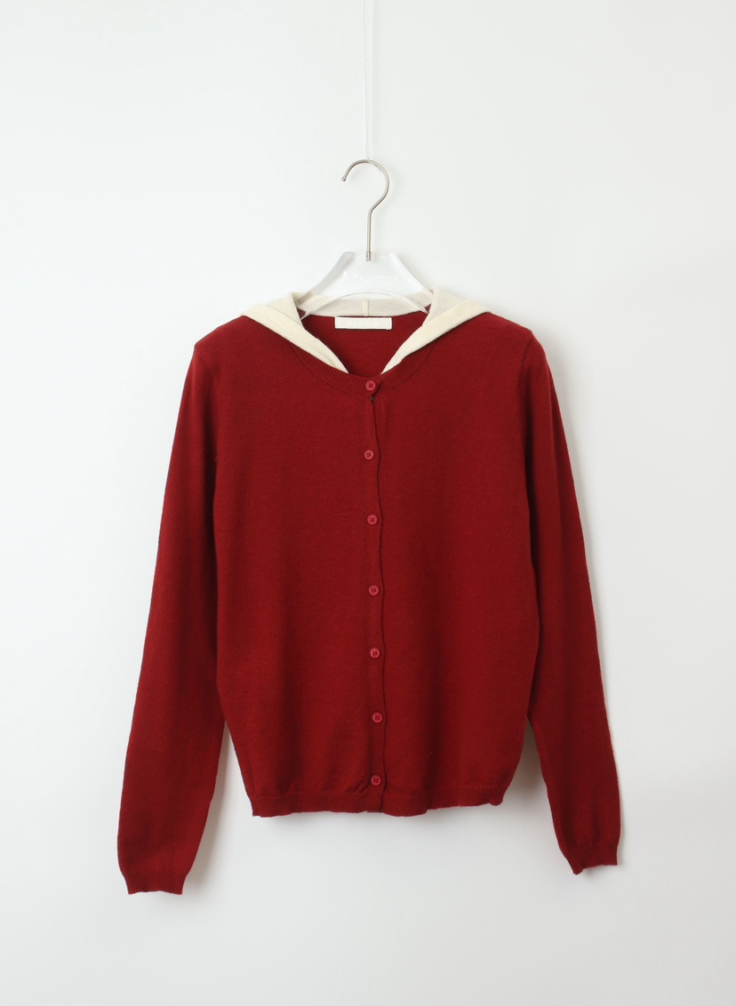 CCW東大門㊣實拍女士新品休閑25秋冬人氣熱賣針織衫連帽針織衫CCW--NYUNYU針織衫圖色2