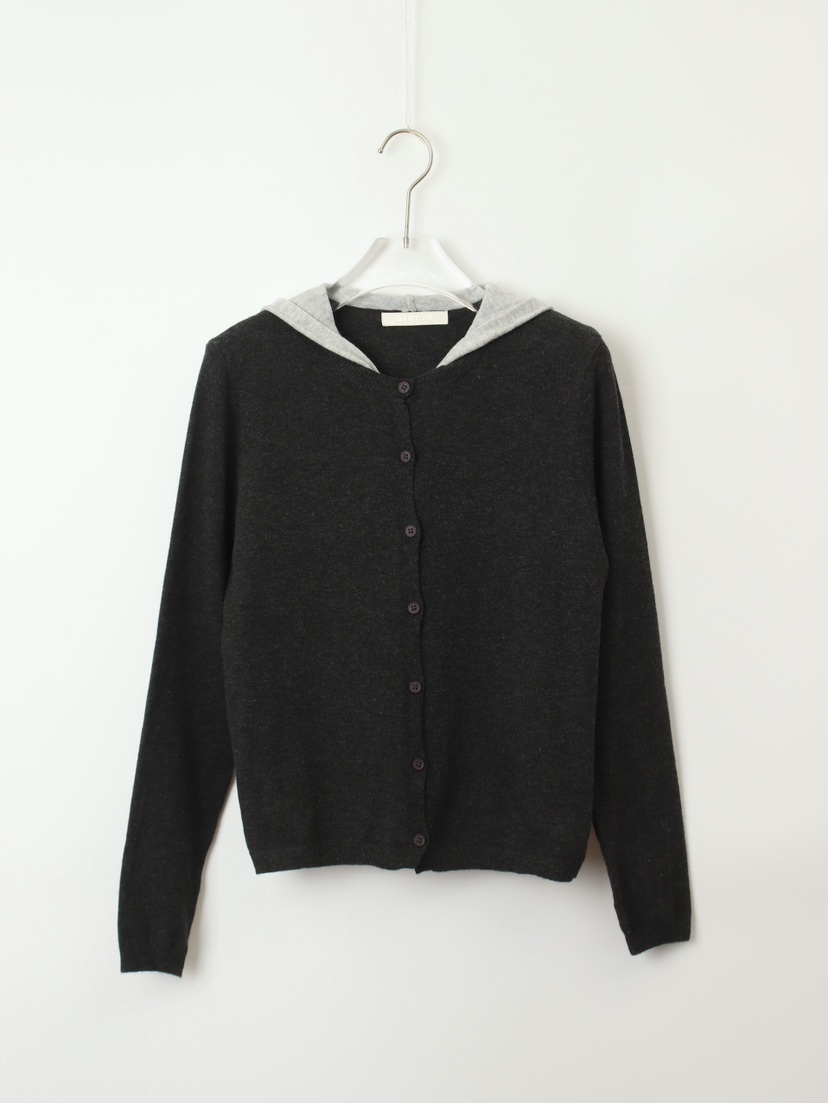 CCW東大門㊣實拍女士新品休閑25秋冬人氣熱賣針織衫連帽針織衫CCW--NYUNYU針織衫圖色3墨