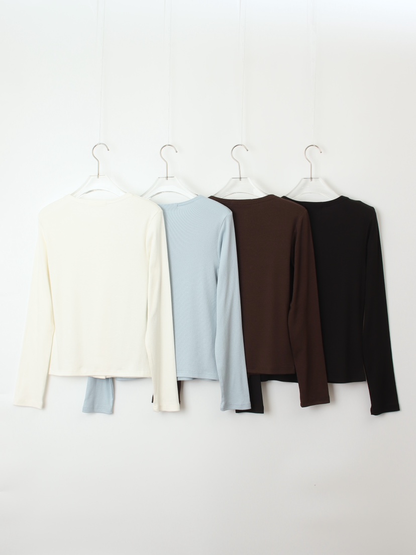 CCW東大門㊣直郵女士新款職業休閑熱賣25秋冬時尚人氣長袖T恤CCW--NYUNYU長袖T恤