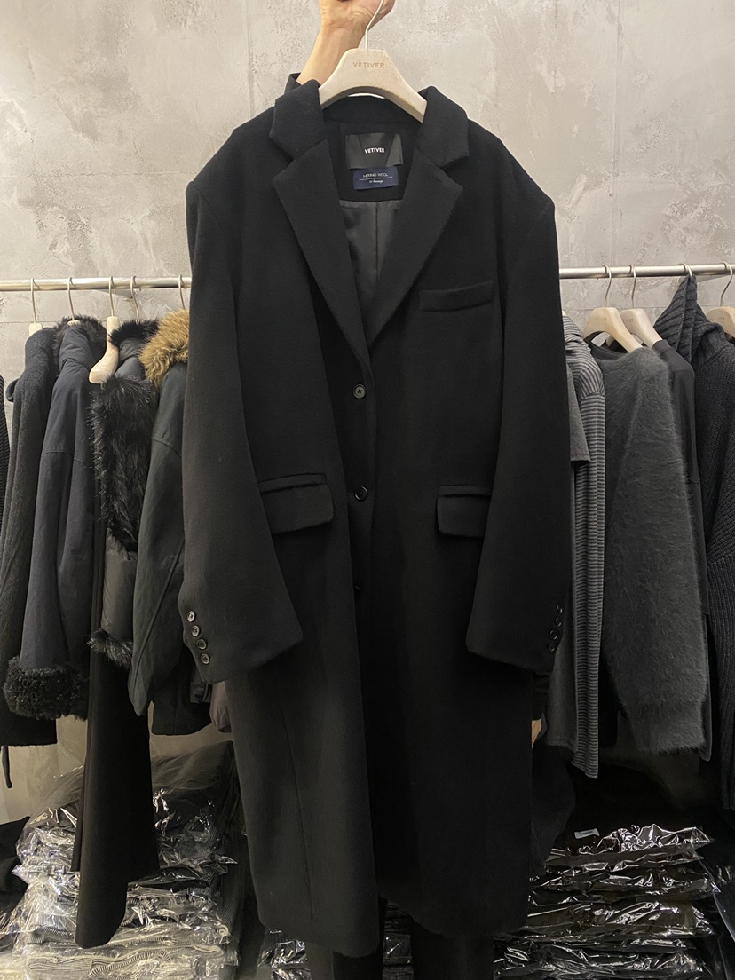 THE VETIVER-A東大門㊣代購女士新品25秋冬推薦中長款大衣VETIVER中長款大衣圖色2