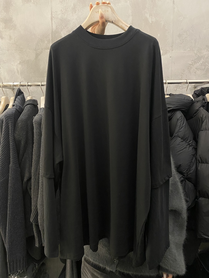 THE VETIVER-A東大門㊣實拍女士新品推薦時尚長袖T恤假兩件VETIVER長袖T恤圖色2