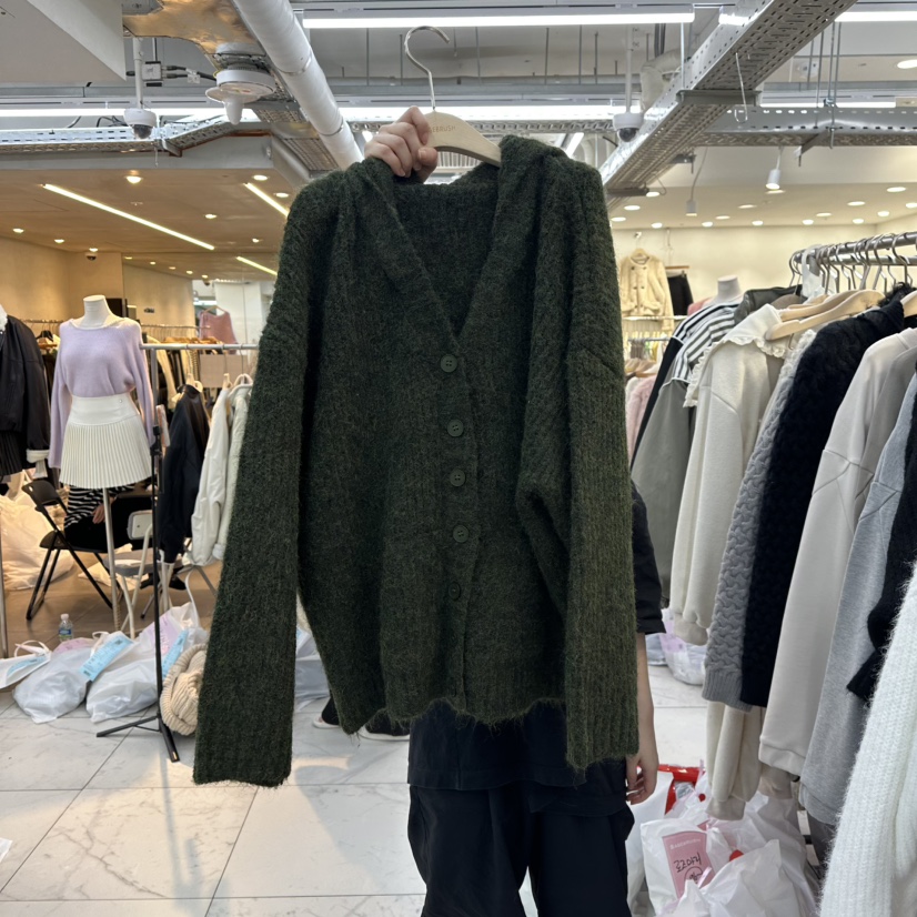 SAGE BRUSH韓國代購㊣女士新品推薦熱賣休閑毛衣連帽針織衫SAGE BRUSH毛衣圖色3