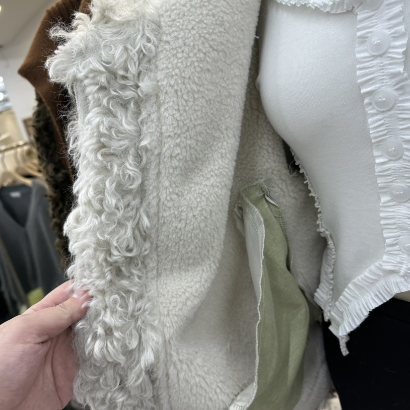 SAGE BRUSH韓國直郵㊣女裝新款時尚職業人氣休閑短款大衣羊毛SAGE BRUSH短款大衣