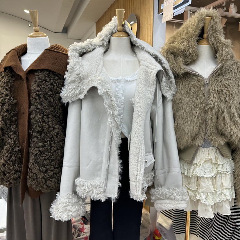 SAGE BRUSH韓國直郵㊣女裝新款時尚職業人氣休閑短款大衣羊毛SAGE BRUSH短款大衣圖色1