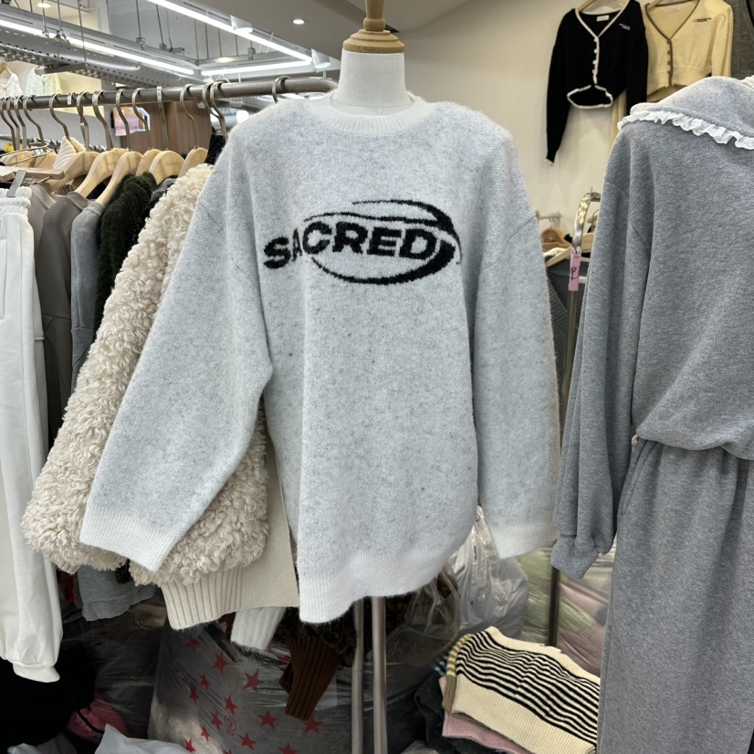 SAGE BRUSH東大門㊣實拍女裝新款人氣推薦25秋冬休閑職業衛衣SAGE BRUSH衛衣圖色1