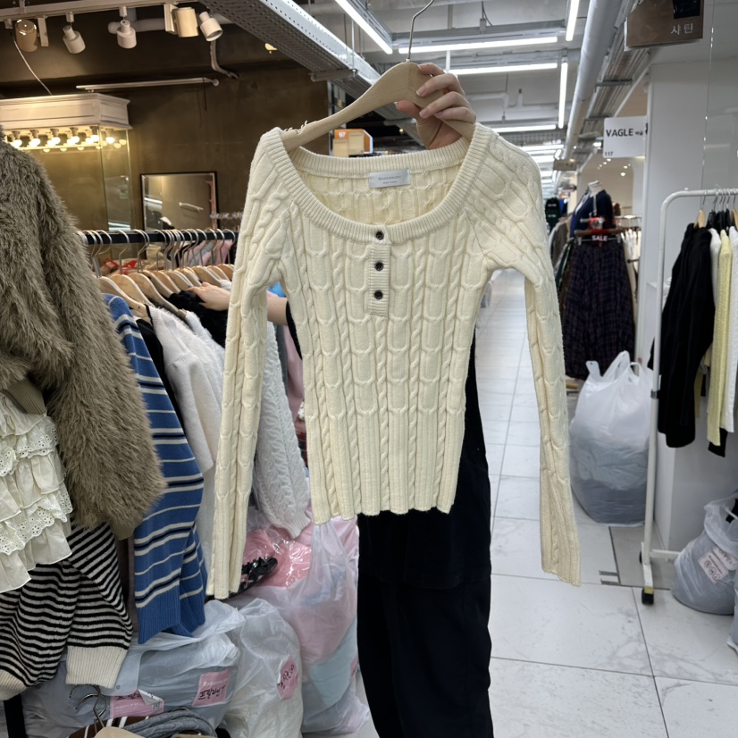 SAGE BRUSH韓國直郵㊣女士新款推薦時尚休閑熱賣人氣針織衫SAGE BRUSH針織衫圖色1