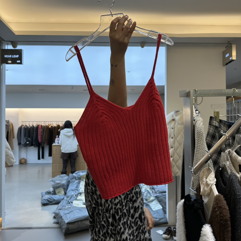 AMOUR東大門㊣實拍女士新款推薦職業休閑人氣25秋冬吊帶背心AMOUR吊帶/背心圖色1