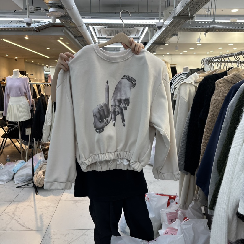 SAGE BRUSH韓國直郵㊣女裝新款職業熱賣時尚25秋冬休閑衛衣SAGE BRUSH衛衣圖色1