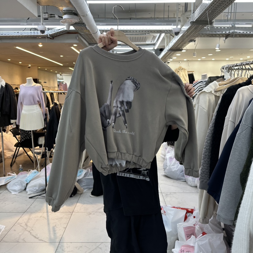 SAGE BRUSH韓國直郵㊣女裝新款職業熱賣時尚25秋冬休閑衛衣SAGE BRUSH衛衣圖色3