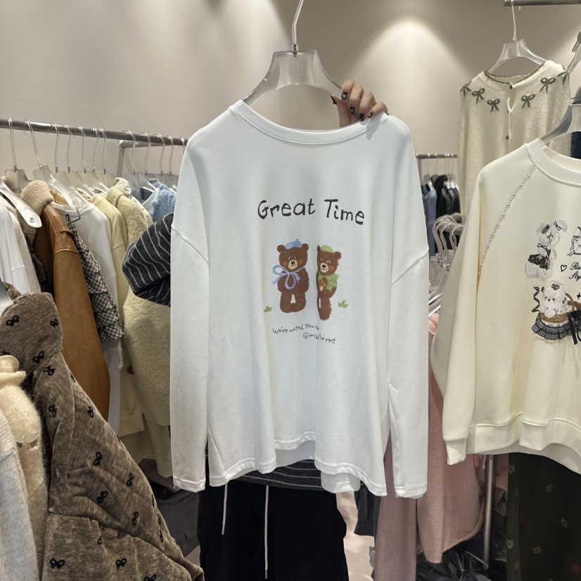 MIMME東大門㊣直郵女士新款時尚職業休閑熱賣推薦25秋冬長袖T恤MIMME長袖T恤圖色1