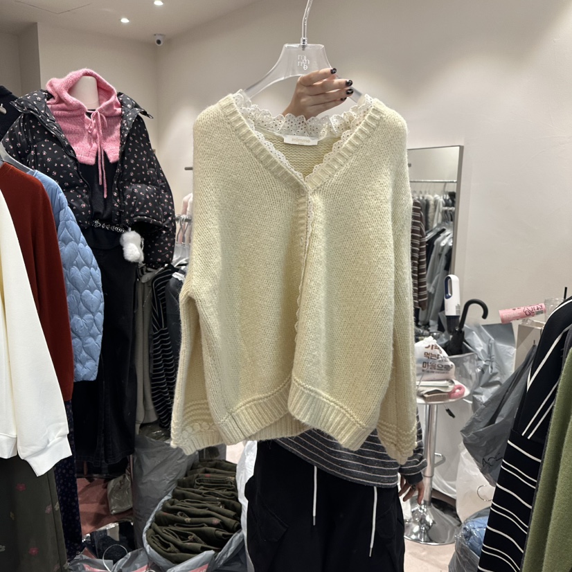 MIMME東大門㊣實拍女裝新款人氣推薦職業熱賣25秋冬毛衣刺繡MIMME毛衣圖色2