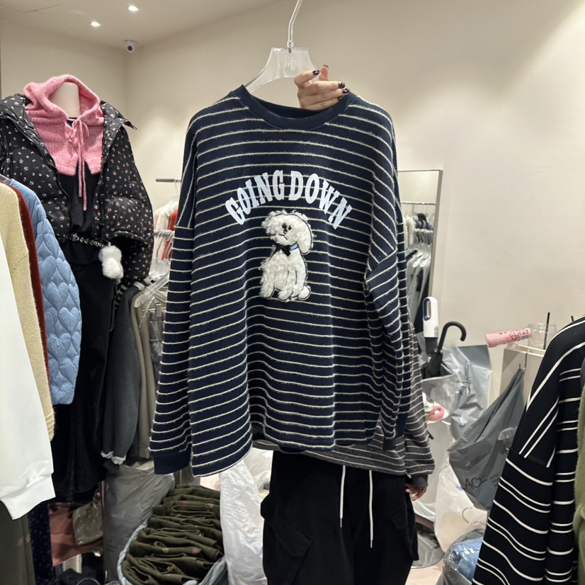 MIMME東大門㊣代購女士新品人氣25秋冬推薦休閑職業熱賣衛衣MIMME衛衣圖色2