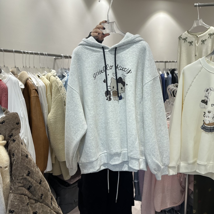 MIMME東大門㊣代購女裝新款人氣熱賣25秋冬職業時尚休閑衛衣MIMME衛衣圖色1