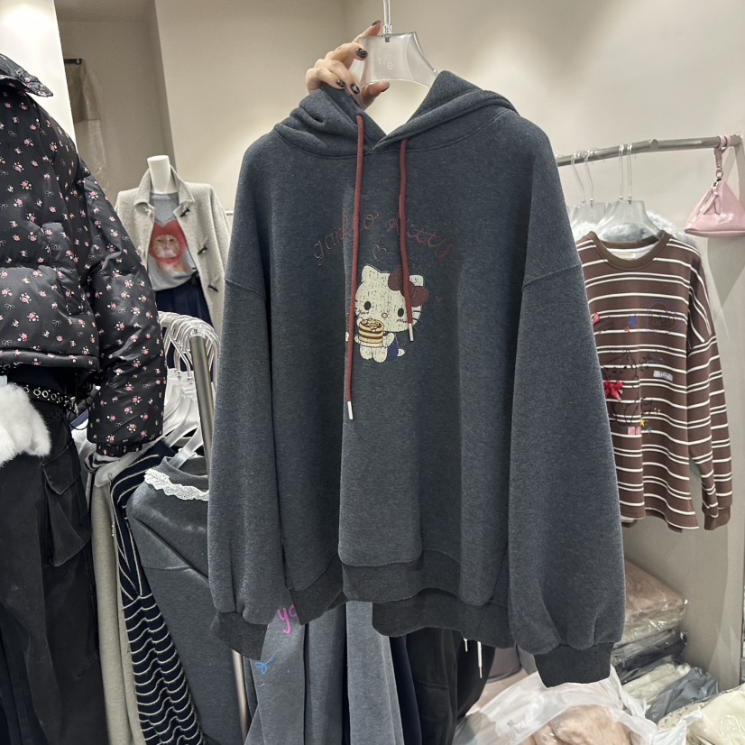 MIMME東大門㊣代購女裝新款人氣熱賣25秋冬職業時尚休閑衛衣MIMME衛衣圖色3