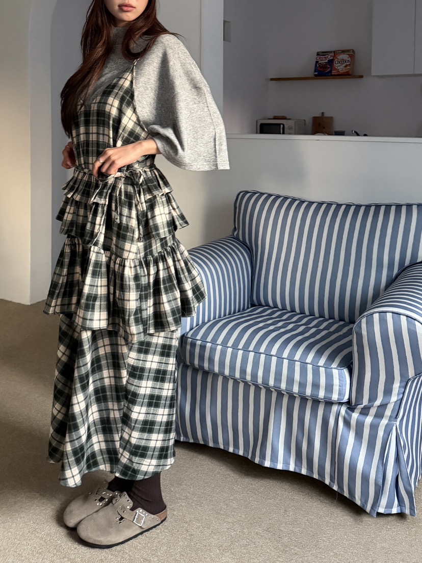 MAISONDEGLORY韓國代購㊣女裝新品熱賣推薦休閑連衣裙不含內搭MAISON DE GLORY連衣裙