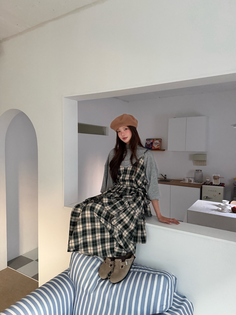 MAISONDEGLORY韓國代購㊣女裝新品熱賣推薦休閑連衣裙不含內搭MAISON DE GLORY連衣裙