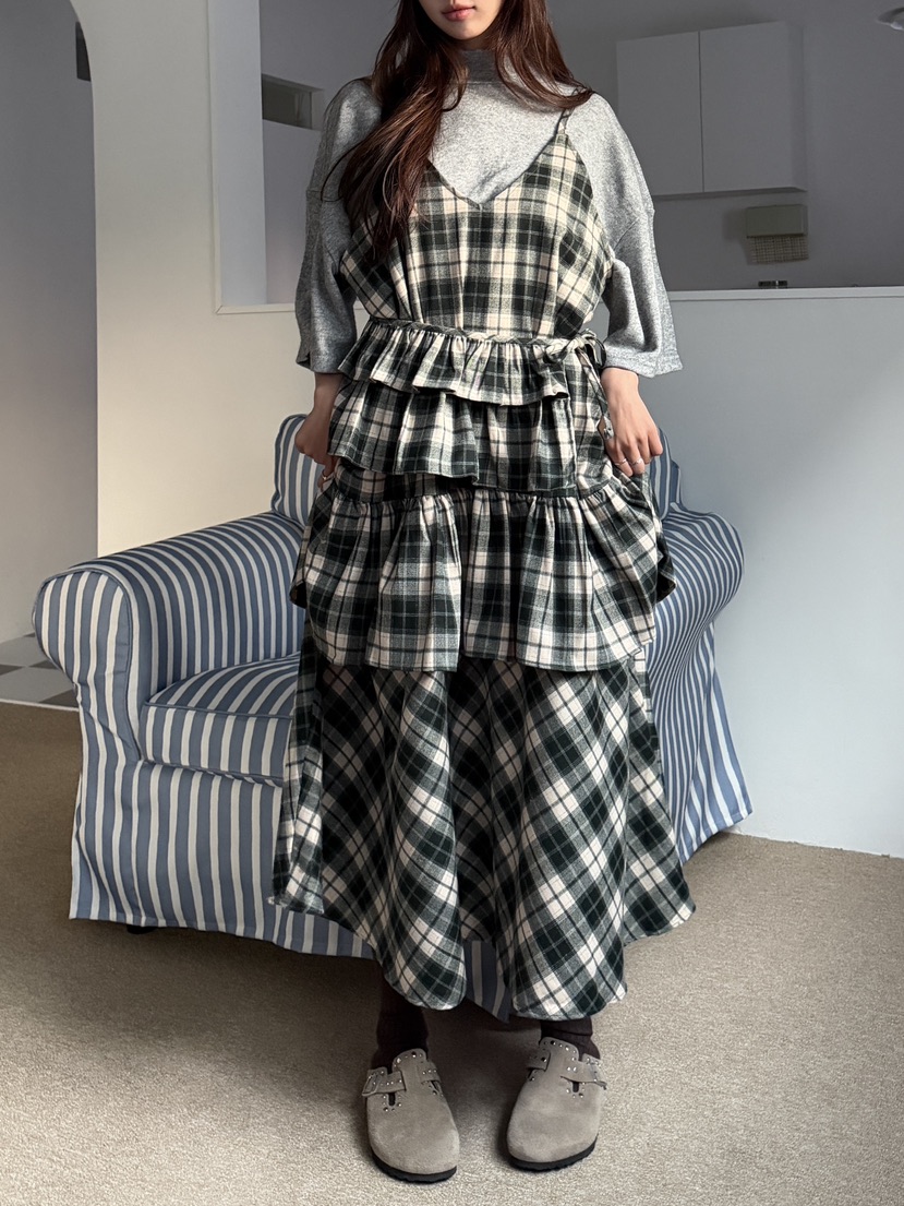 MAISONDEGLORY韓國代購㊣女裝新品熱賣推薦休閑連衣裙不含內搭MAISON DE GLORY連衣裙圖色1