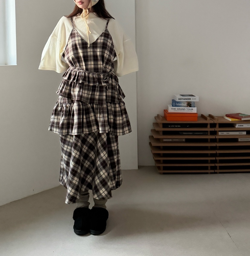 MAISONDEGLORY韓國代購㊣女裝新品熱賣推薦休閑連衣裙不含內搭MAISON DE GLORY連衣裙圖色2