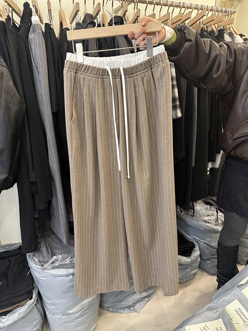 MONDAYMORING韓國直郵㊣女裝新品時尚熱賣職業25秋冬休閑褲MONDAYMORING休閑褲圖色2