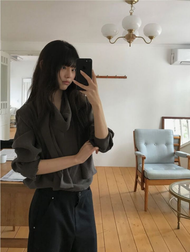 LIVE FOREVER韓國直郵㊣女士新品熱賣時尚推薦人氣襯衫蕾絲衫LIVE FOR_EVER襯衫/蕾絲衫