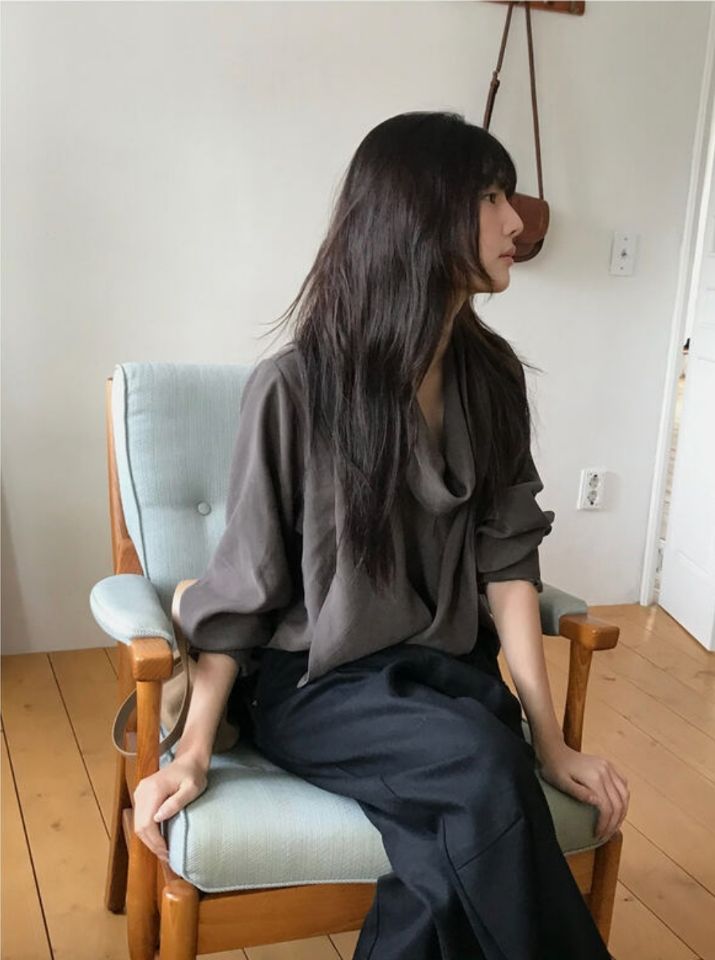 LIVE FOREVER韓國直郵㊣女士新品熱賣時尚推薦人氣襯衫蕾絲衫LIVE FOR_EVER襯衫/蕾絲衫