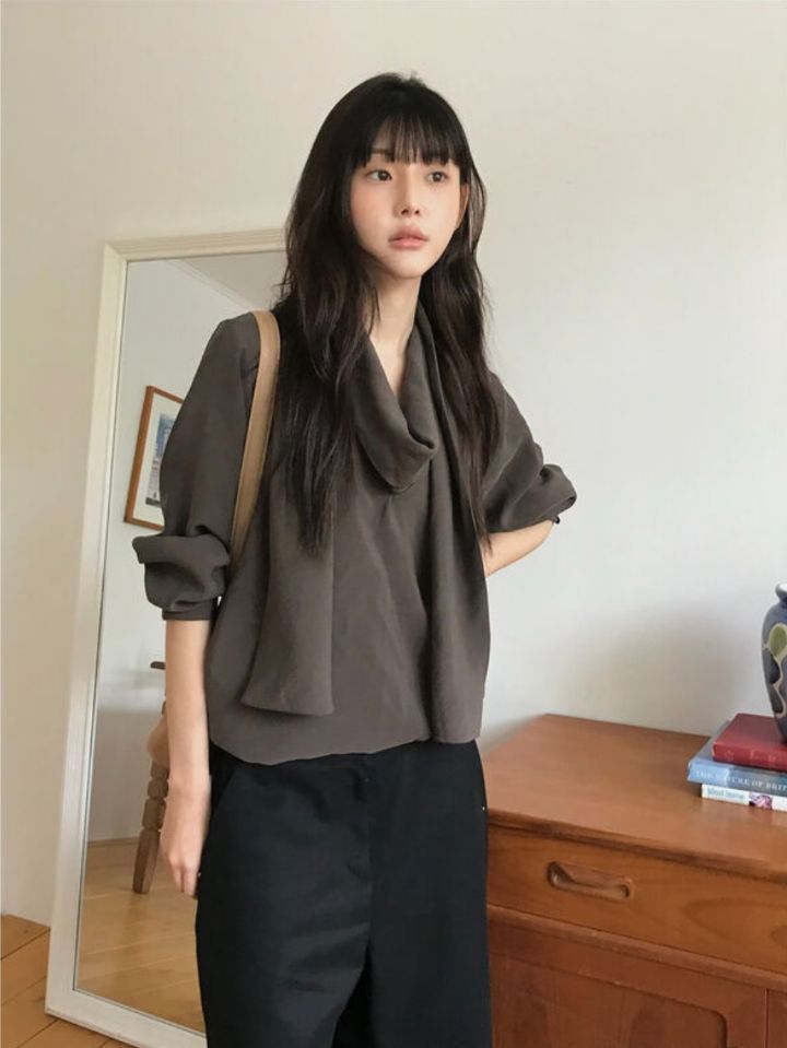 LIVE FOREVER韓國直郵㊣女士新品熱賣時尚推薦人氣襯衫蕾絲衫LIVE FOR_EVER襯衫/蕾絲衫