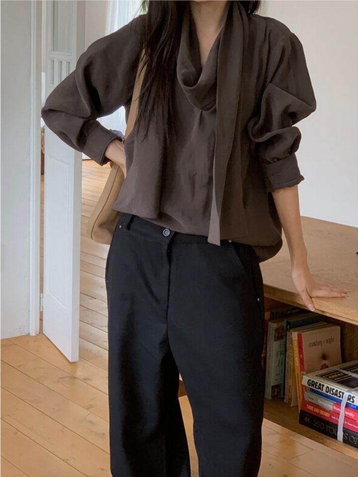 LIVE FOREVER韓國直郵㊣女士新品熱賣時尚推薦人氣襯衫蕾絲衫LIVE FOR_EVER襯衫/蕾絲衫