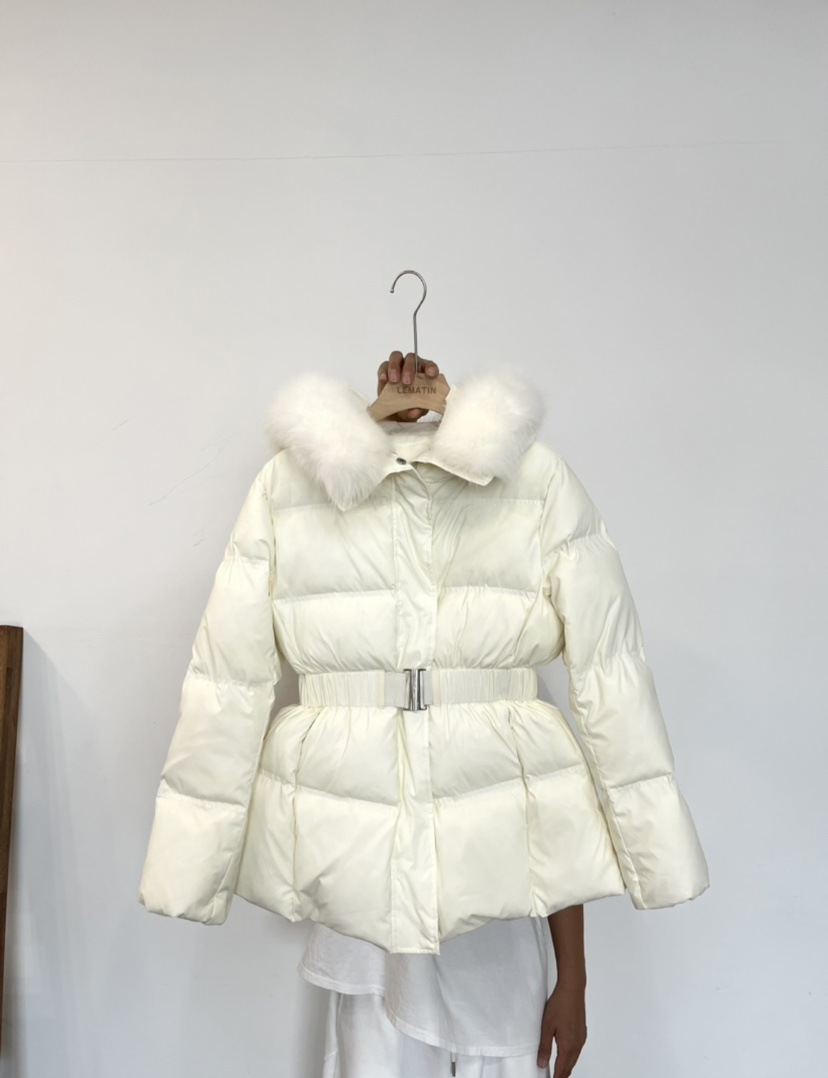LEMATIN東大門㊣直郵女裝新款熱賣推薦25秋冬短款羽絨服腰帶LEMATIN短款羽絨服圖色2