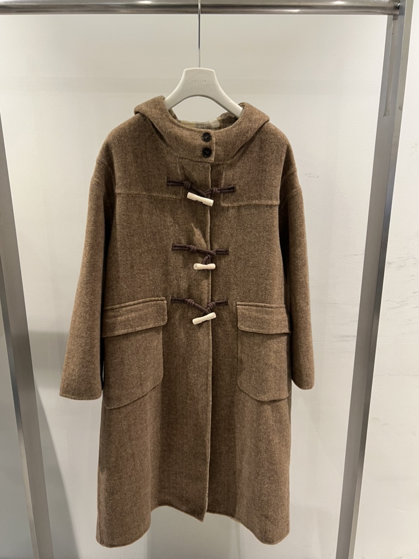 MENTOR韓國代購㊣女士新款推薦休閑人氣25秋冬職業中長款大衣MENTOR中長款大衣圖色2