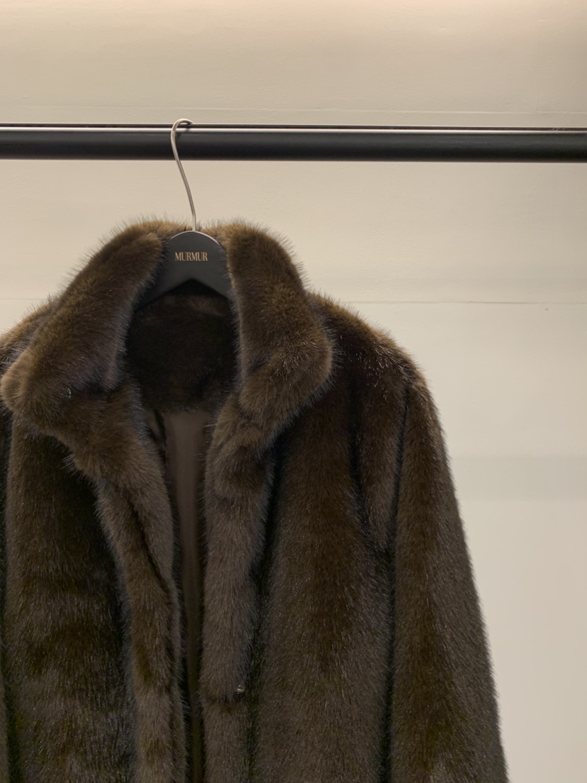 MURMUR東大門㊣代購女裝新品職業人氣休閑時尚25秋冬夾克貂皮MURMUR夾克