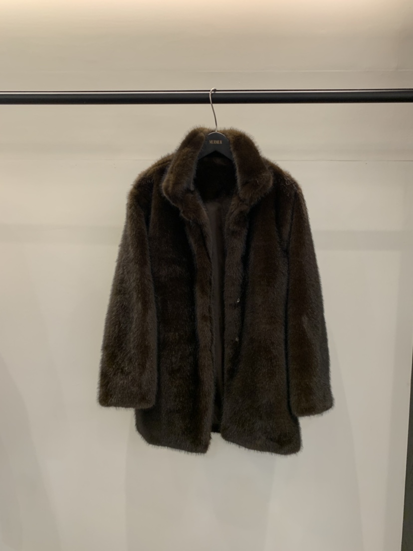 MURMUR東大門㊣代購女裝新品職業人氣休閑時尚25秋冬夾克貂皮MURMUR夾克圖色1