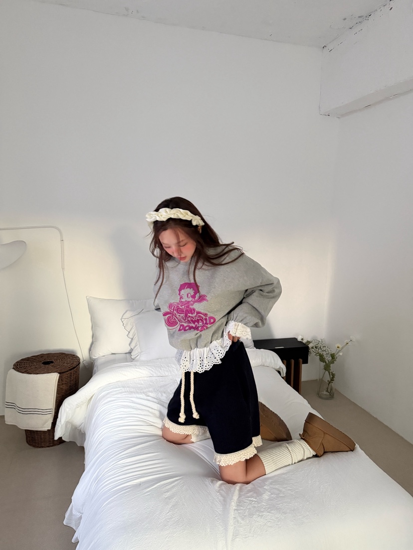 MAISONDEGLORY韓國直郵㊣女士新品休閑25秋冬推薦短褲針織褲MAISON DE GLORY短褲