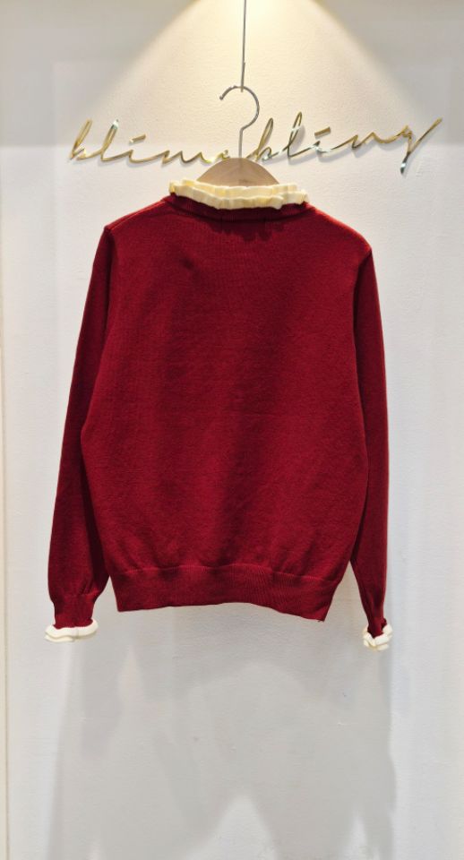 BLING BLING-S東大門㊣代購女士新款時尚職業針織衫荷葉邊BLING BLING-S針織衫