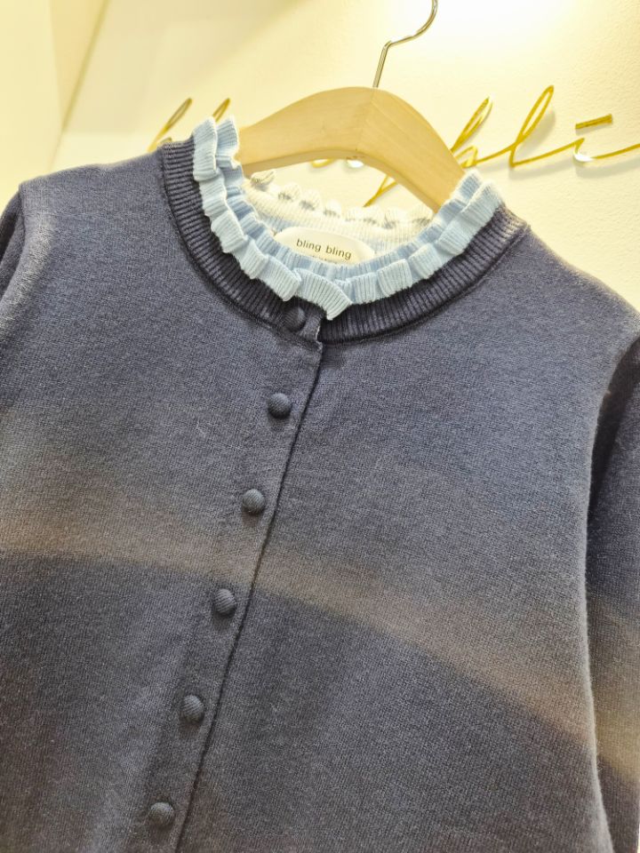 BLING BLING-S東大門㊣代購女士新款時尚職業針織衫荷葉邊BLING BLING-S針織衫