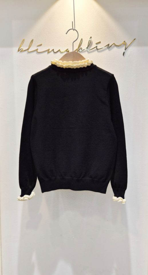 BLING BLING-S東大門㊣代購女士新款時尚職業針織衫荷葉邊BLING BLING-S針織衫