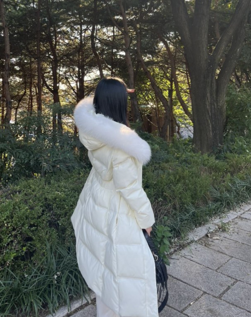 LEMATIN韓國代購㊣女裝新款休閑人氣熱賣時尚長款羽絨服腰帶LEMATIN長款羽絨服