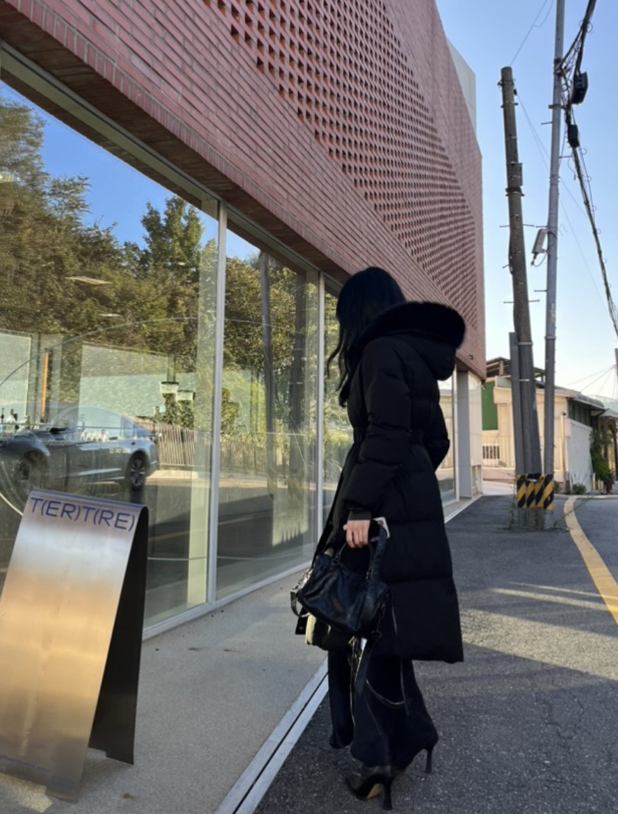 LEMATIN韓國代購㊣女裝新款休閑人氣熱賣時尚長款羽絨服腰帶LEMATIN長款羽絨服