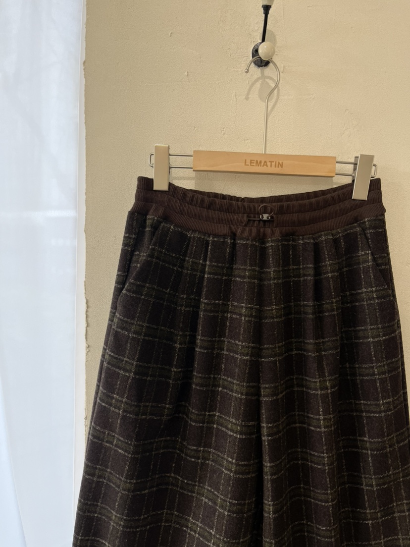 LEMATIN東大門㊣實拍女士新款推薦時尚休閑25秋冬休閑褲格子LEMATIN休閑褲
