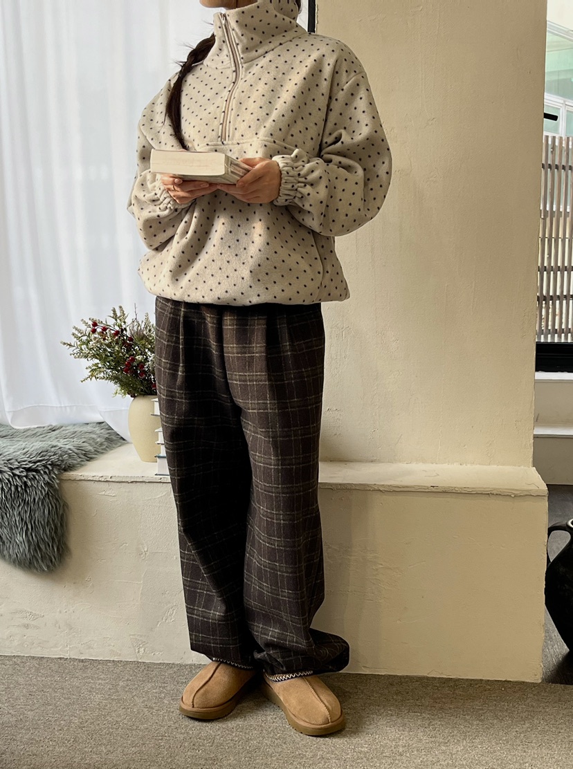 LEMATIN東大門㊣實拍女士新款推薦時尚休閑25秋冬休閑褲格子LEMATIN休閑褲