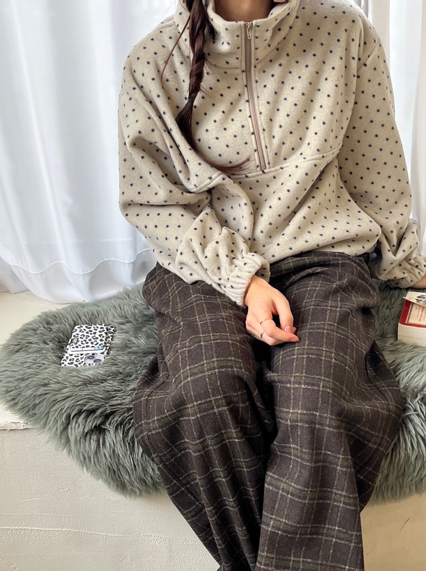 LEMATIN東大門㊣實拍女士新款推薦時尚休閑25秋冬休閑褲格子LEMATIN休閑褲