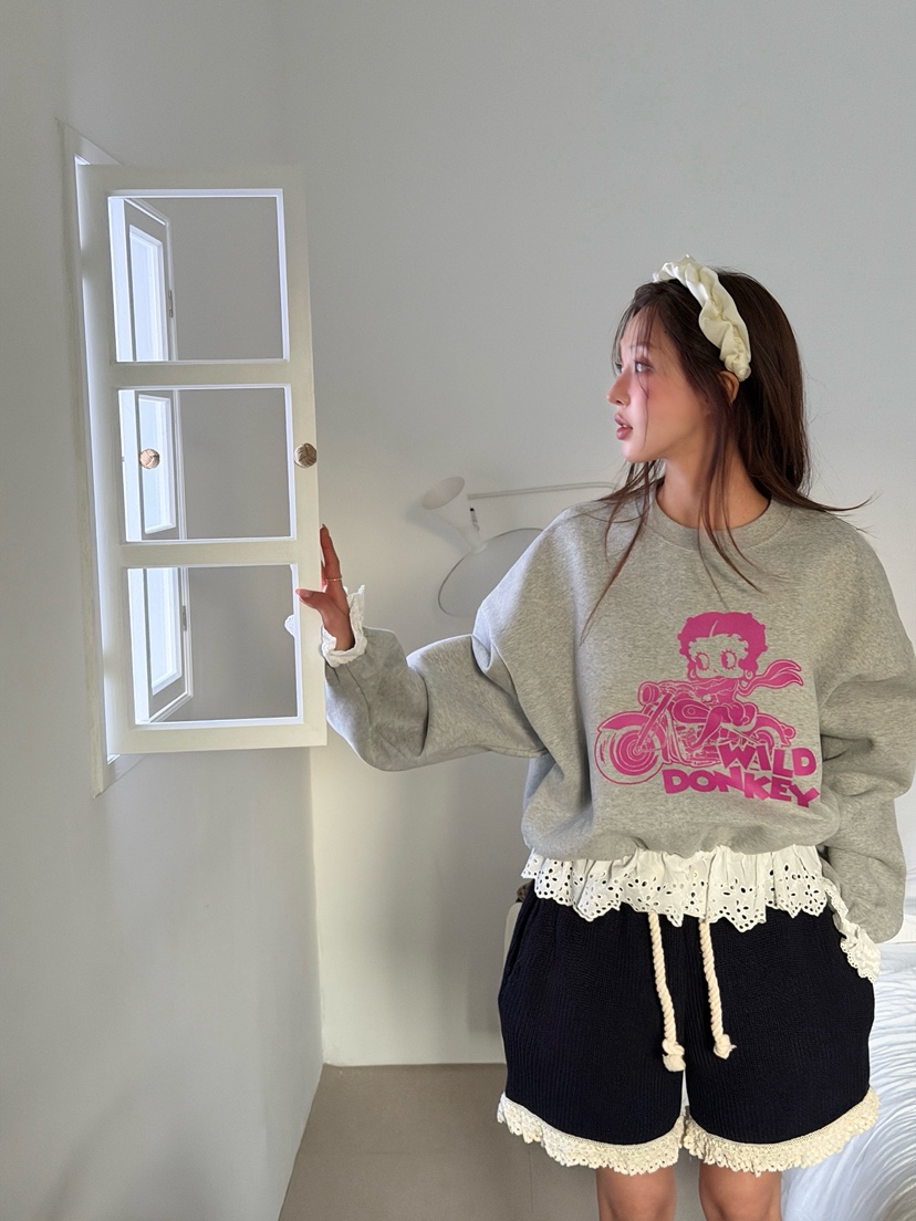 MAISONDEGLORY東大門㊣實拍女裝新款時尚人氣職業熱賣推薦衛衣MAISON DE GLORY衛衣