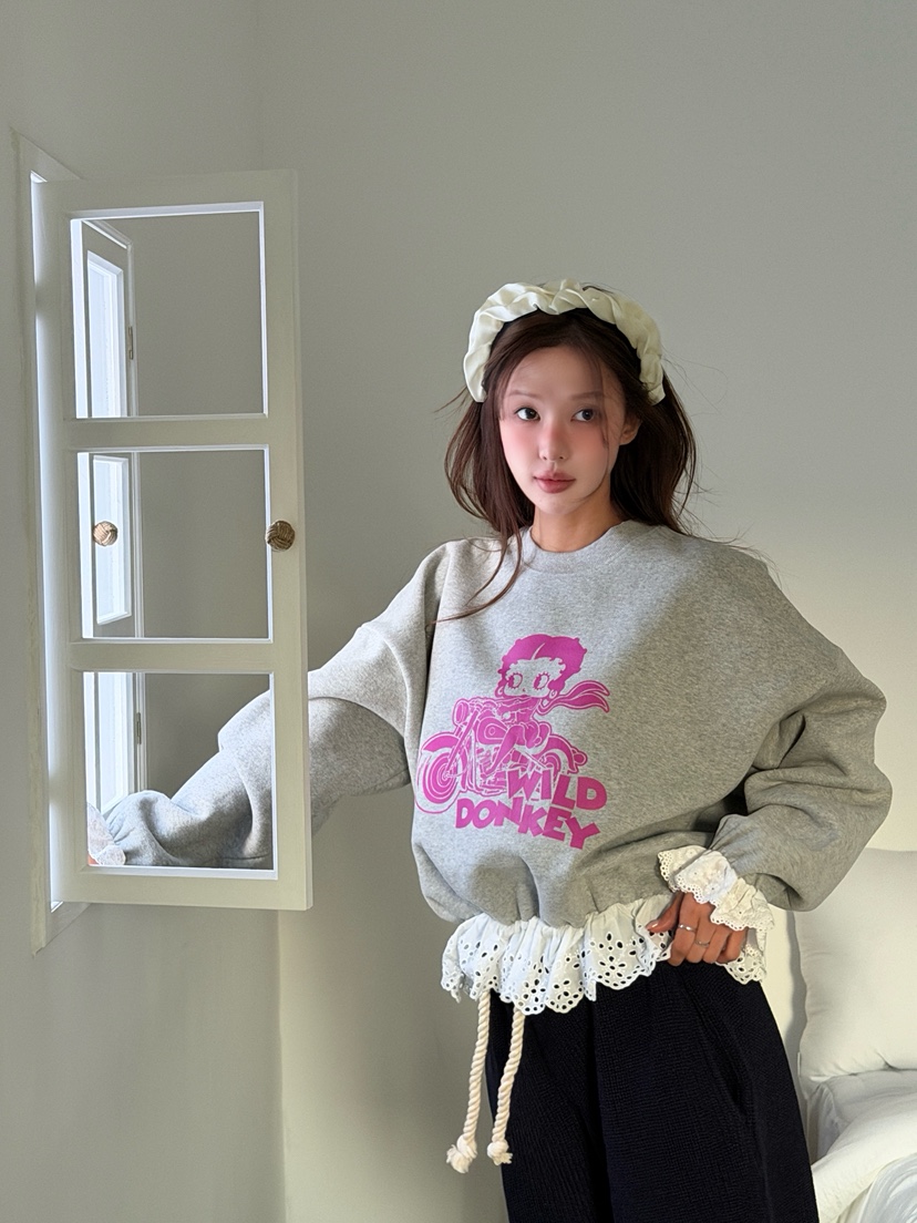 MAISONDEGLORY東大門㊣實拍女裝新款時尚人氣職業熱賣推薦衛衣MAISON DE GLORY衛衣