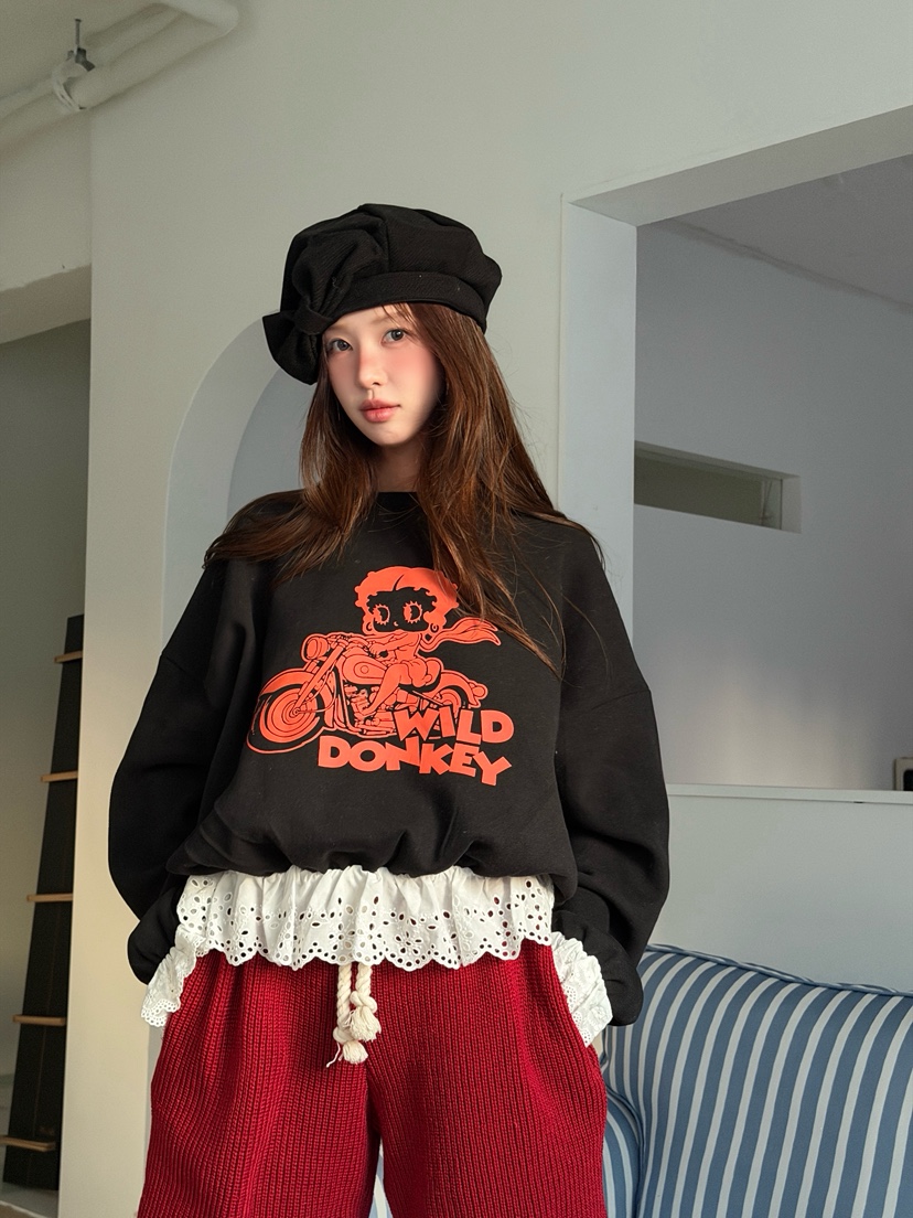 MAISONDEGLORY東大門㊣實拍女裝新款時尚人氣職業熱賣推薦衛衣MAISON DE GLORY衛衣