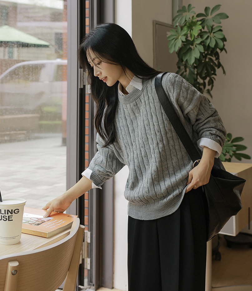 BLACK NOTE東大門㊣直郵女裝新款熱賣休閑人氣25秋冬職業毛衣BLACK NOTE毛衣