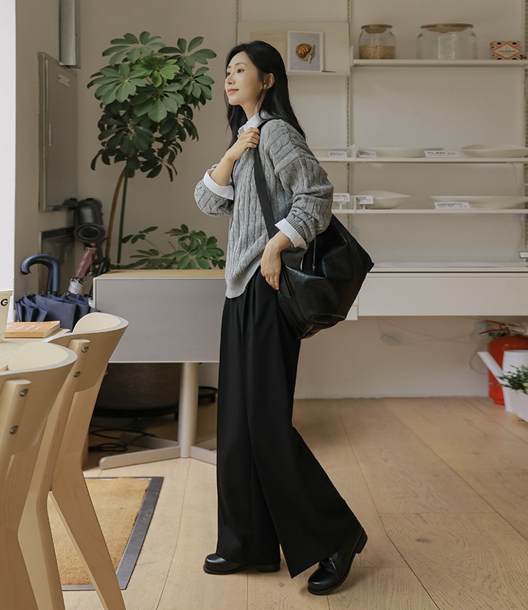 BLACK NOTE東大門㊣直郵女裝新款熱賣休閑人氣25秋冬職業毛衣BLACK NOTE毛衣