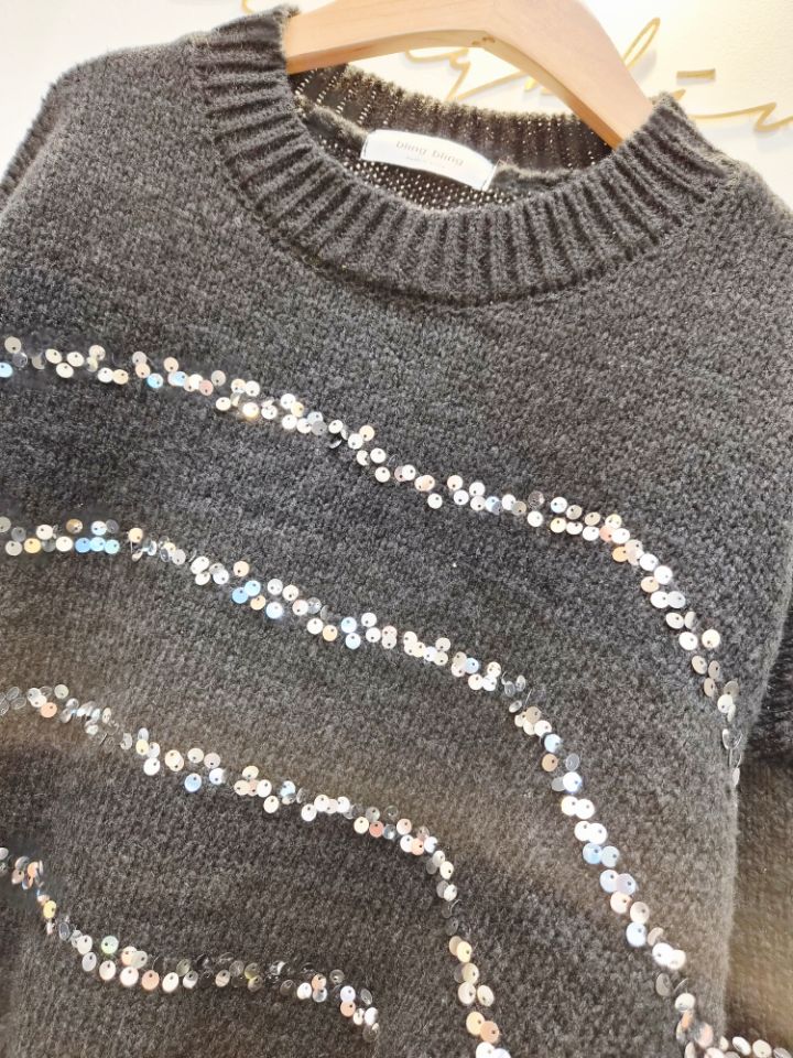 BLING BLING-S韓國代購㊣女士新品人氣休閑職業時尚針織衫BLING BLING-S針織衫