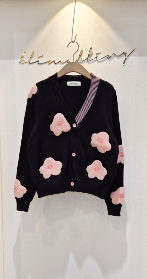 RICO韓國代購㊣女士新品時尚職業推薦熱賣人氣休閑25秋冬針織衫bling bling/RICO針織衫圖色1